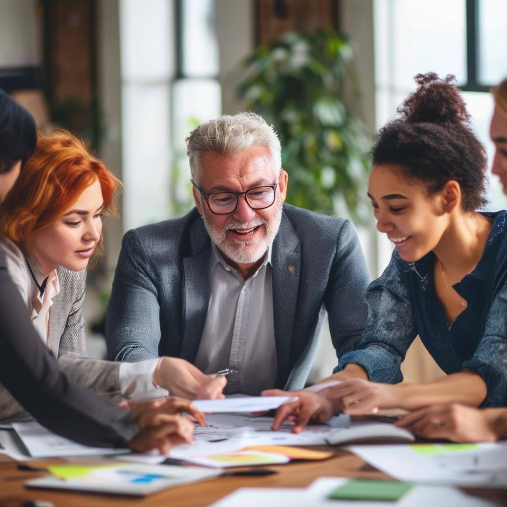 A group of people working to create successful outcomes